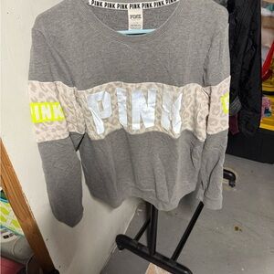 PINK Victoria's Secret Gray Sweatshirt